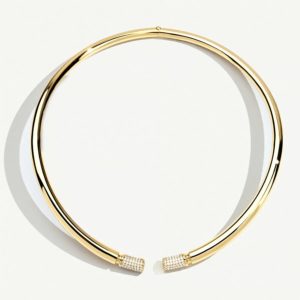 Alternative view of Vega 14 Ayar Altın Taşlı Choker Kolye