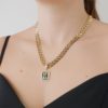 Taşlı Harf Kolye Ucu Charm