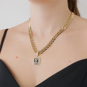 Taşlı Harf Kolye Ucu Charm